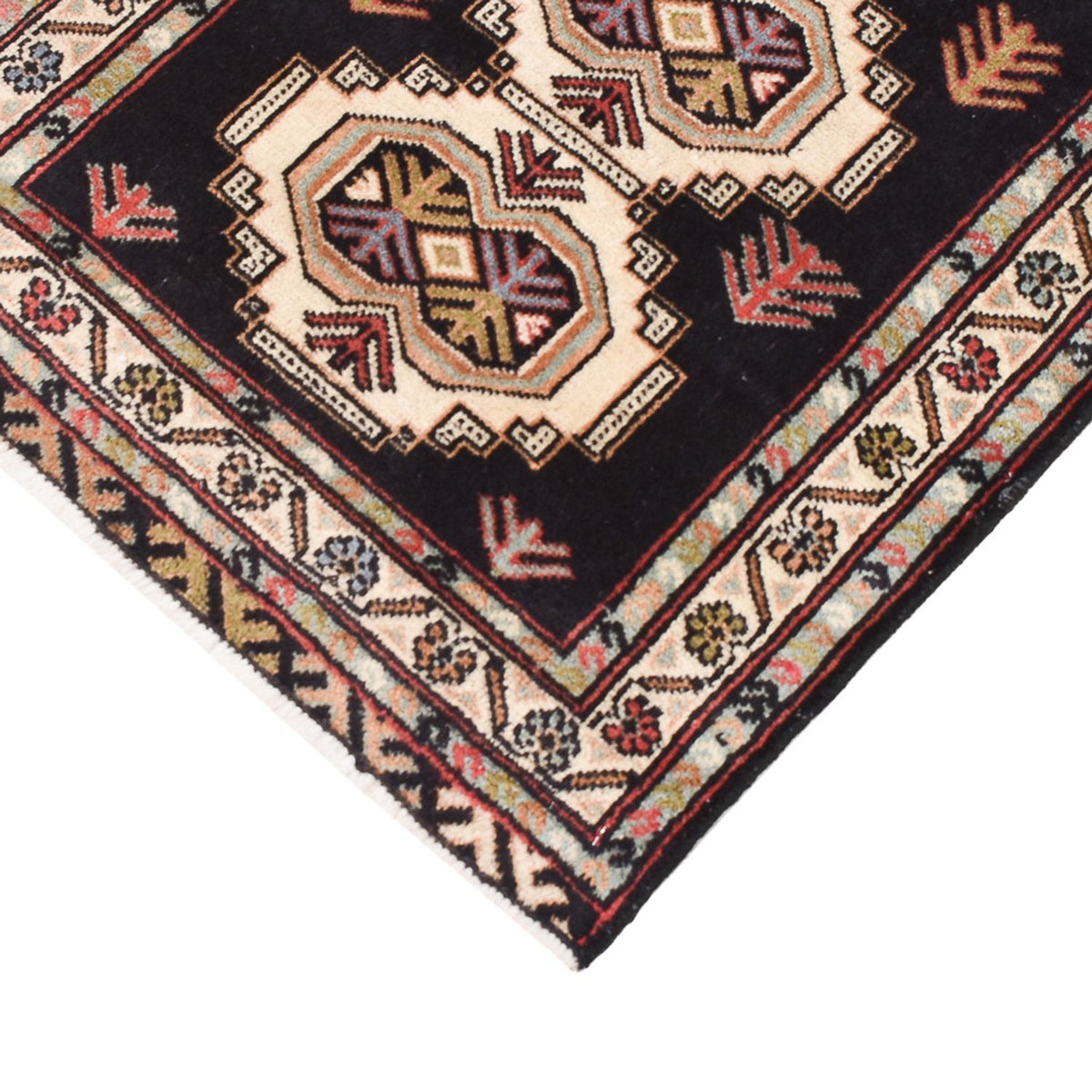 Tappeto corsia Tappeto Turkaman - 187 x 63 cm - blu scuro