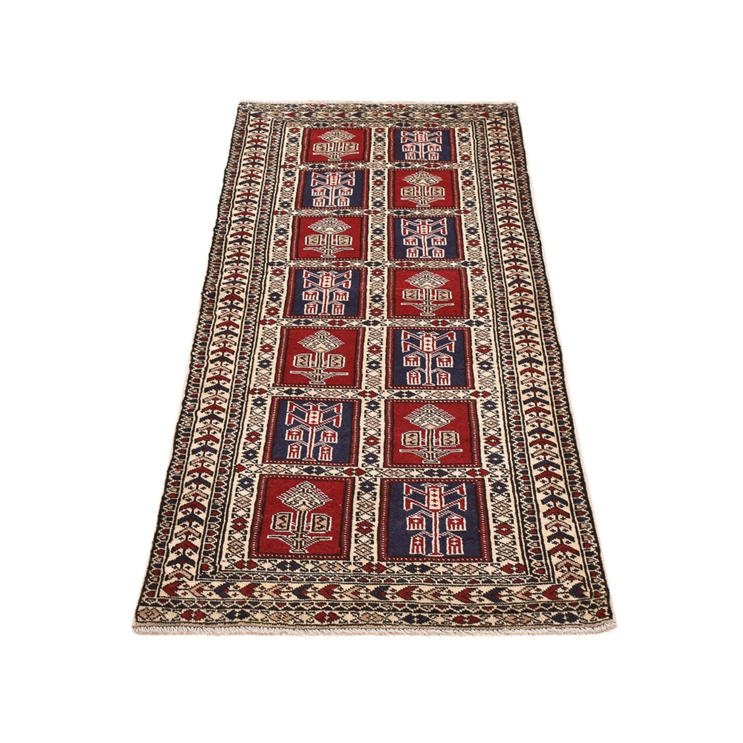 Tappeto corsia Tappeto Turkaman - 190 x 78 cm - multicolore