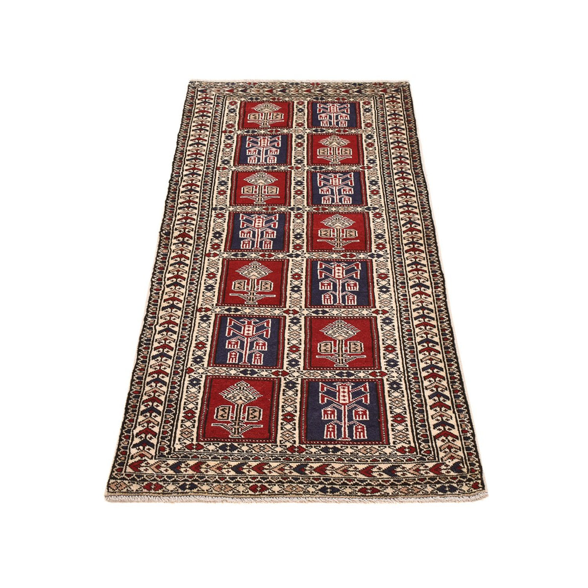 Tappeto corsia Tappeto Turkaman - 190 x 78 cm - multicolore