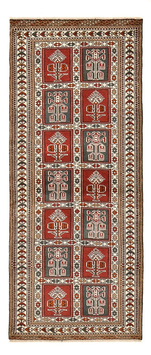 Tappeto corsia Tappeto Turkaman - 186 x 76 cm - multicolore