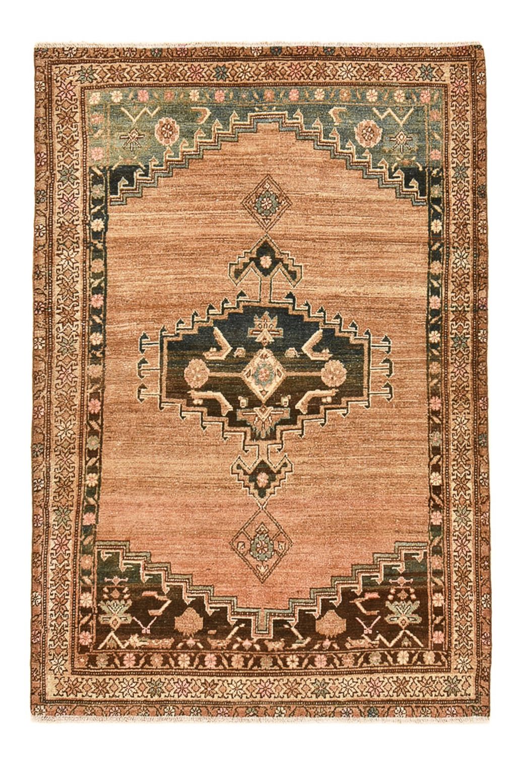 Tappeto vintage - 186 x 126 cm - rosso chiaro