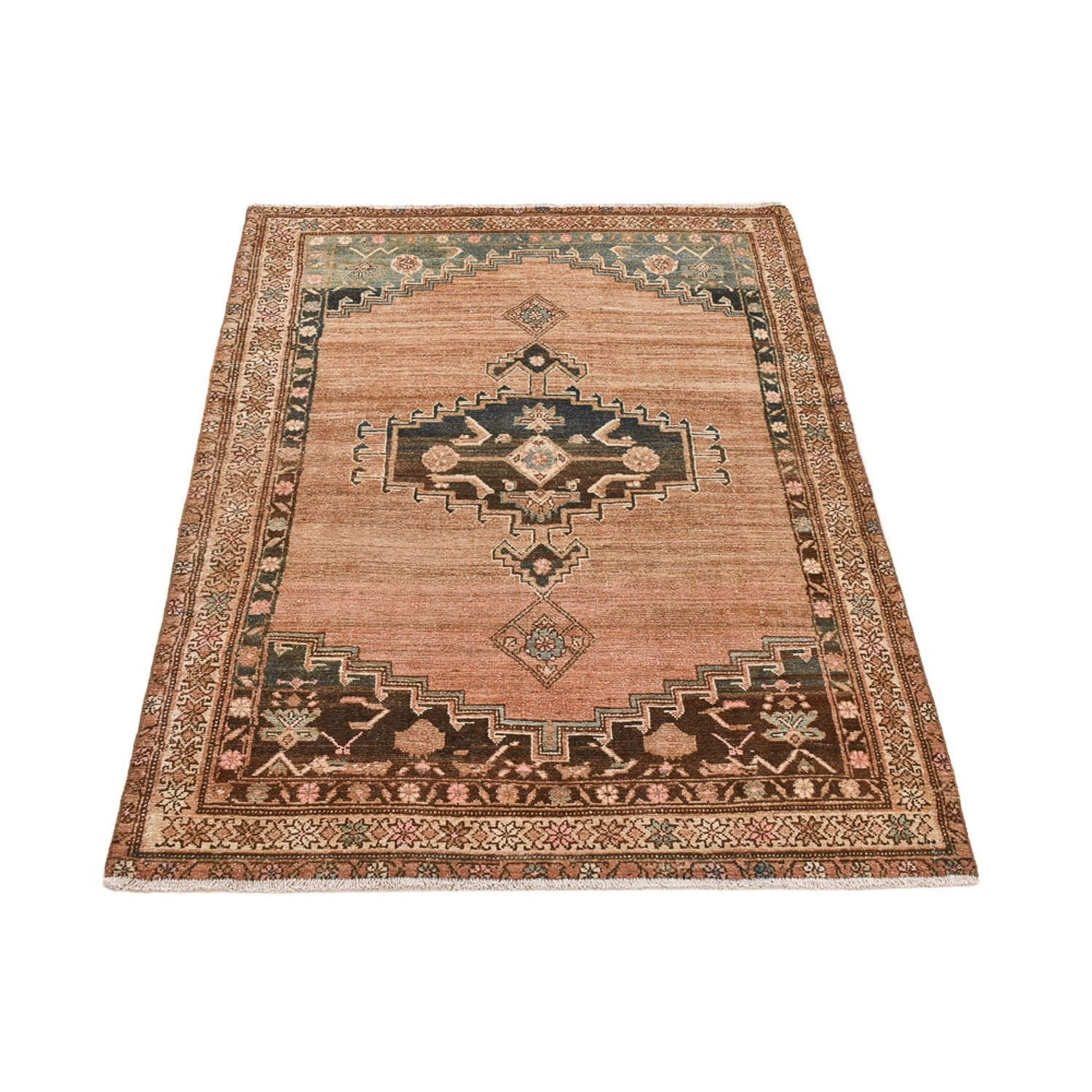 Tappeto vintage - 186 x 126 cm - rosso chiaro