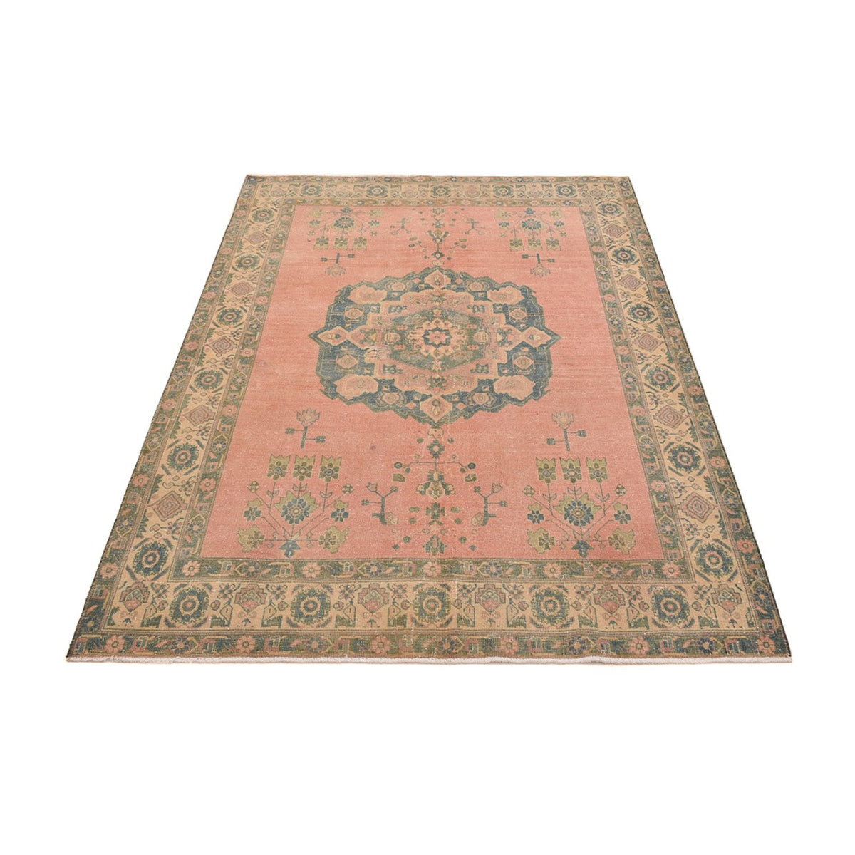 Tappeto vintage - 233 x 163 cm - rosso chiaro