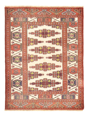 Tappeto Turkaman - 120 x 92 cm - rosso chiaro