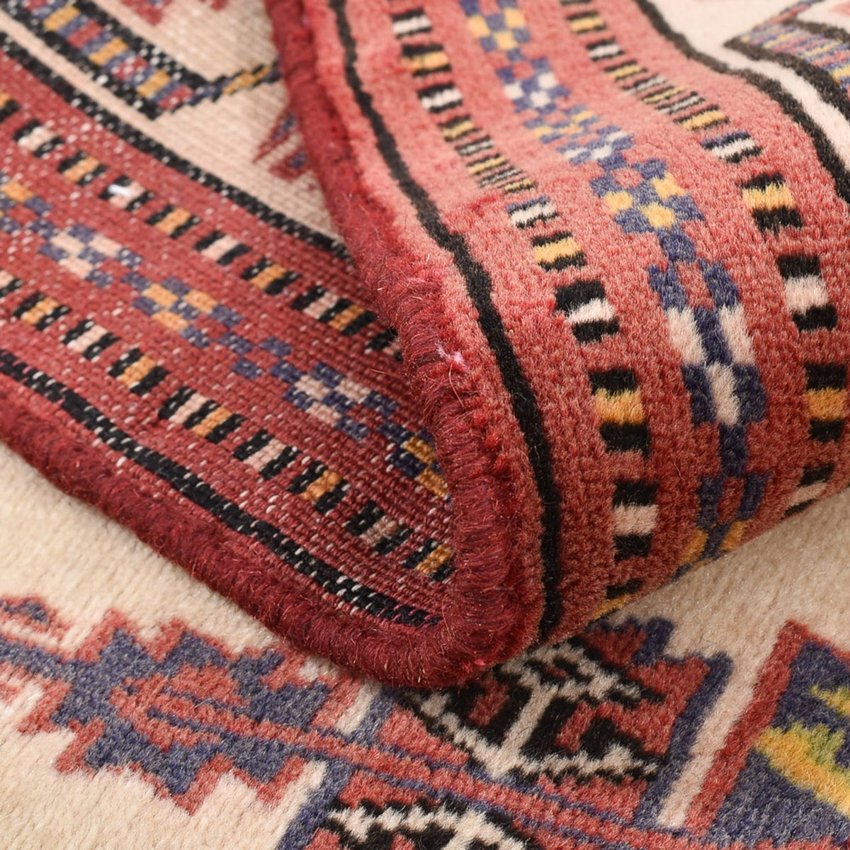 Tappeto Turkaman - 120 x 92 cm - rosso chiaro