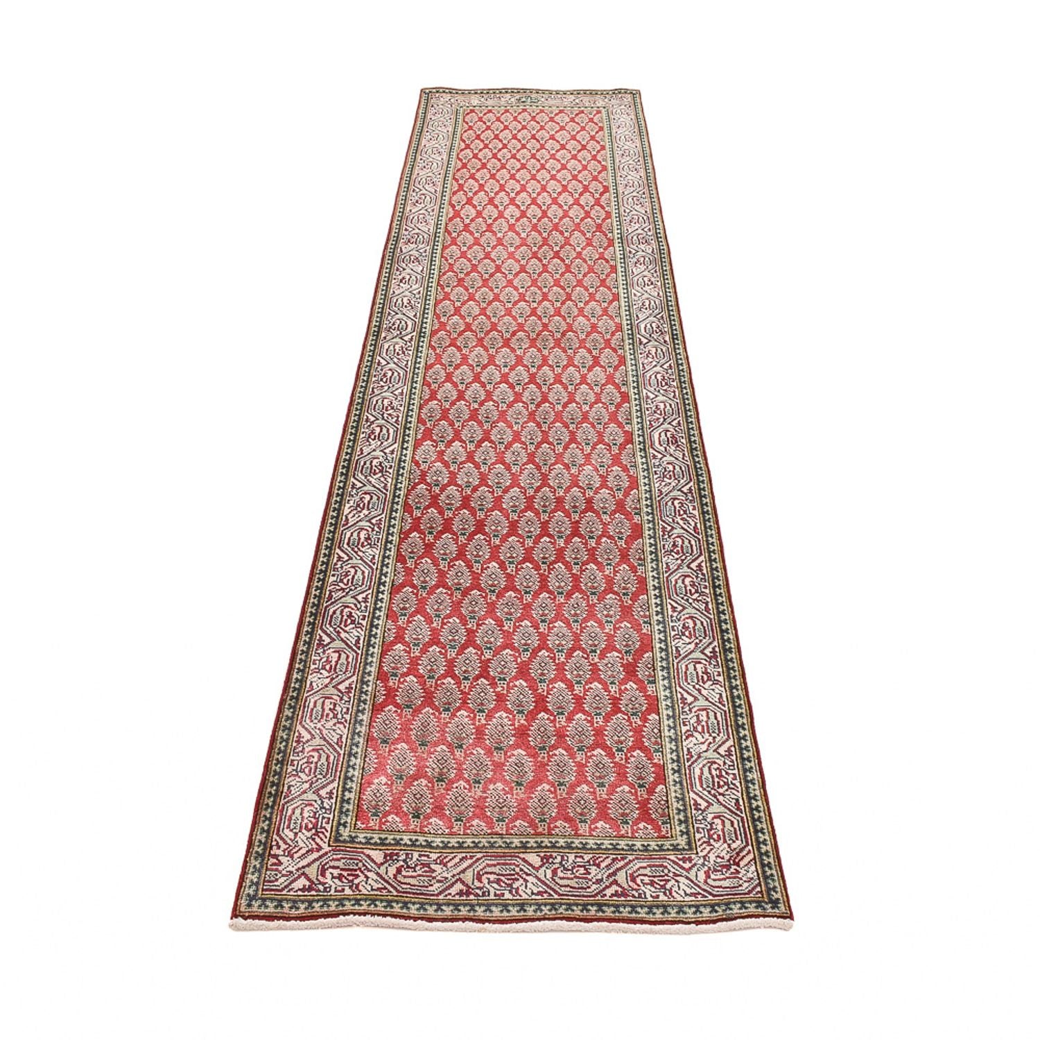 Tappeto corsia Tappeto Persero - Tabriz - 340 x 83 cm - rosso