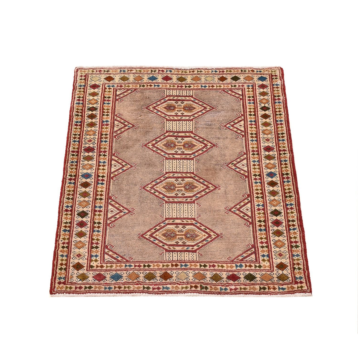 Tappeto Turkaman - 78 x 64 cm - rosa
