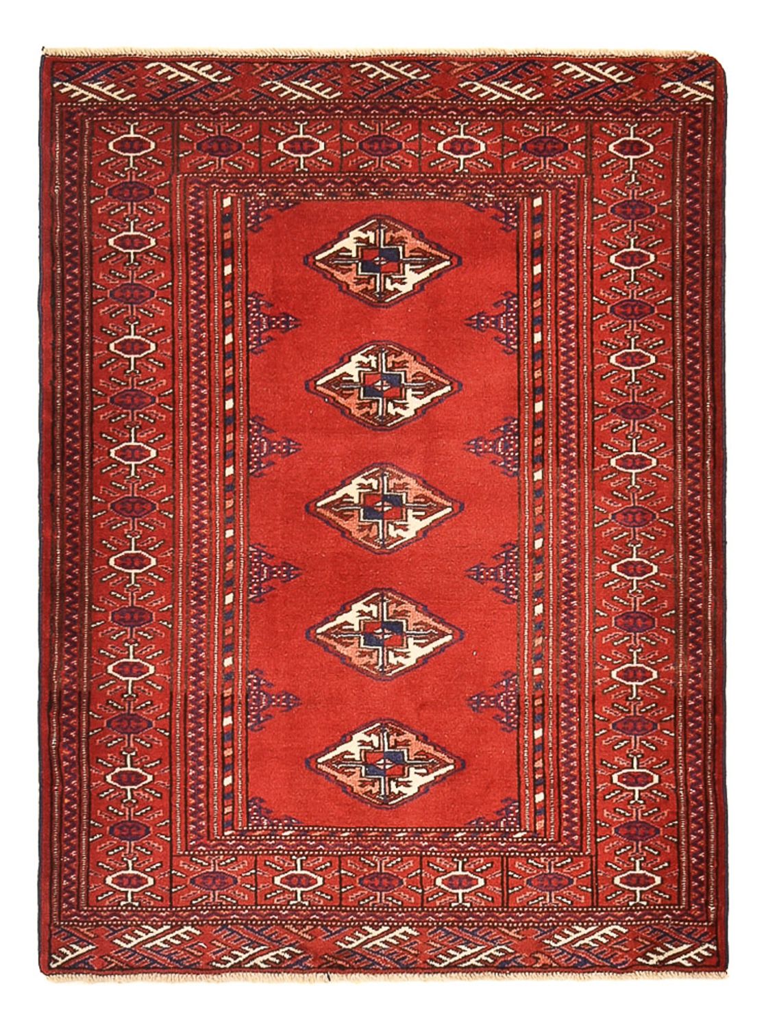 Tappeto Turkaman - 115 x 87 cm - rosso