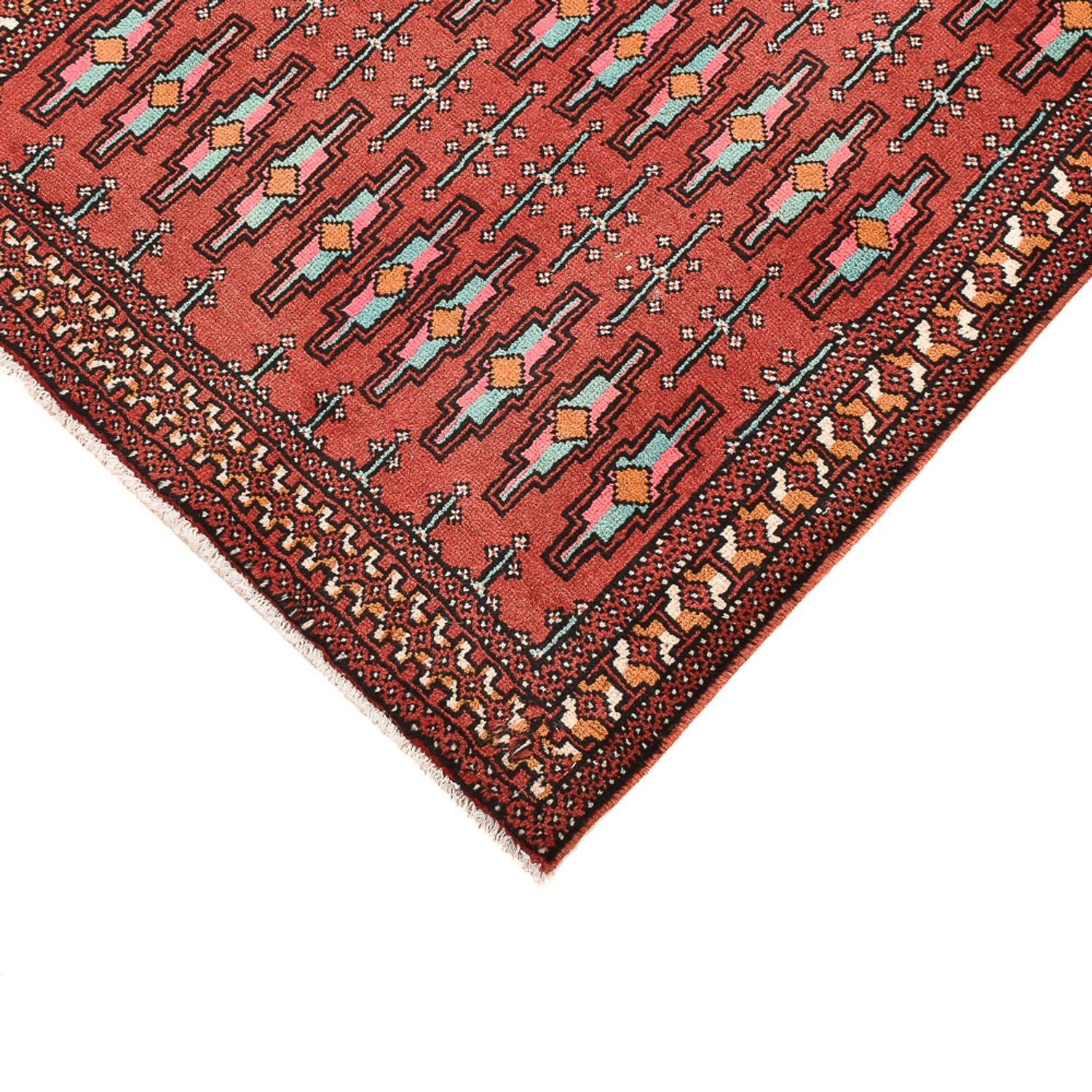Tappeto Turkaman - 129 x 71 cm - rosso