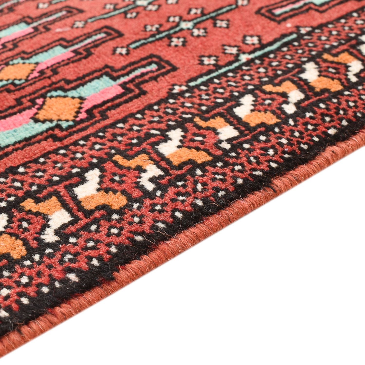 Tappeto Turkaman - 129 x 71 cm - rosso