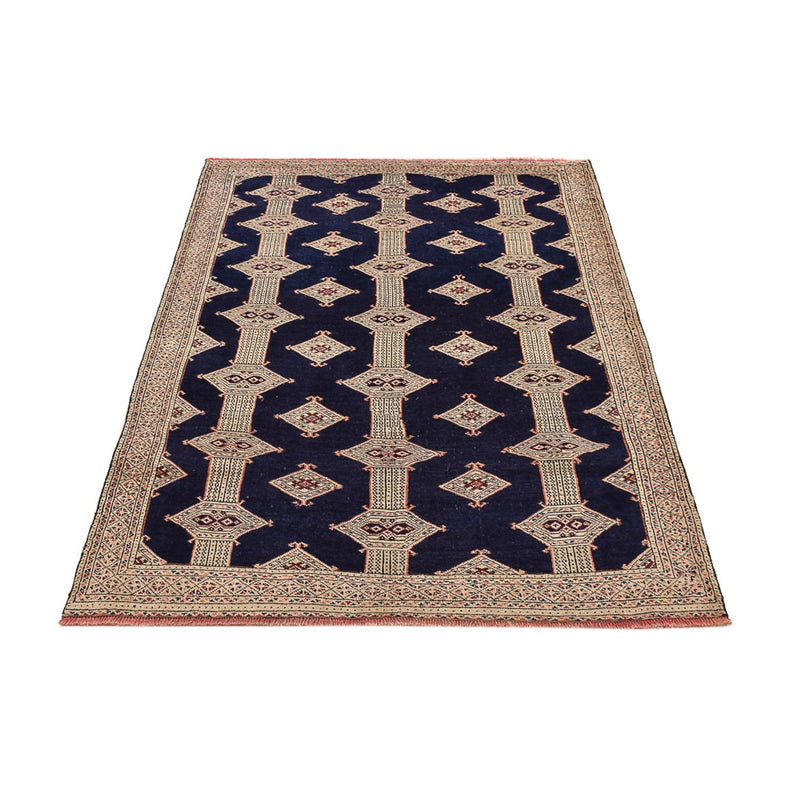 Tappeto Turkaman - 173 x 120 cm - blu scuro