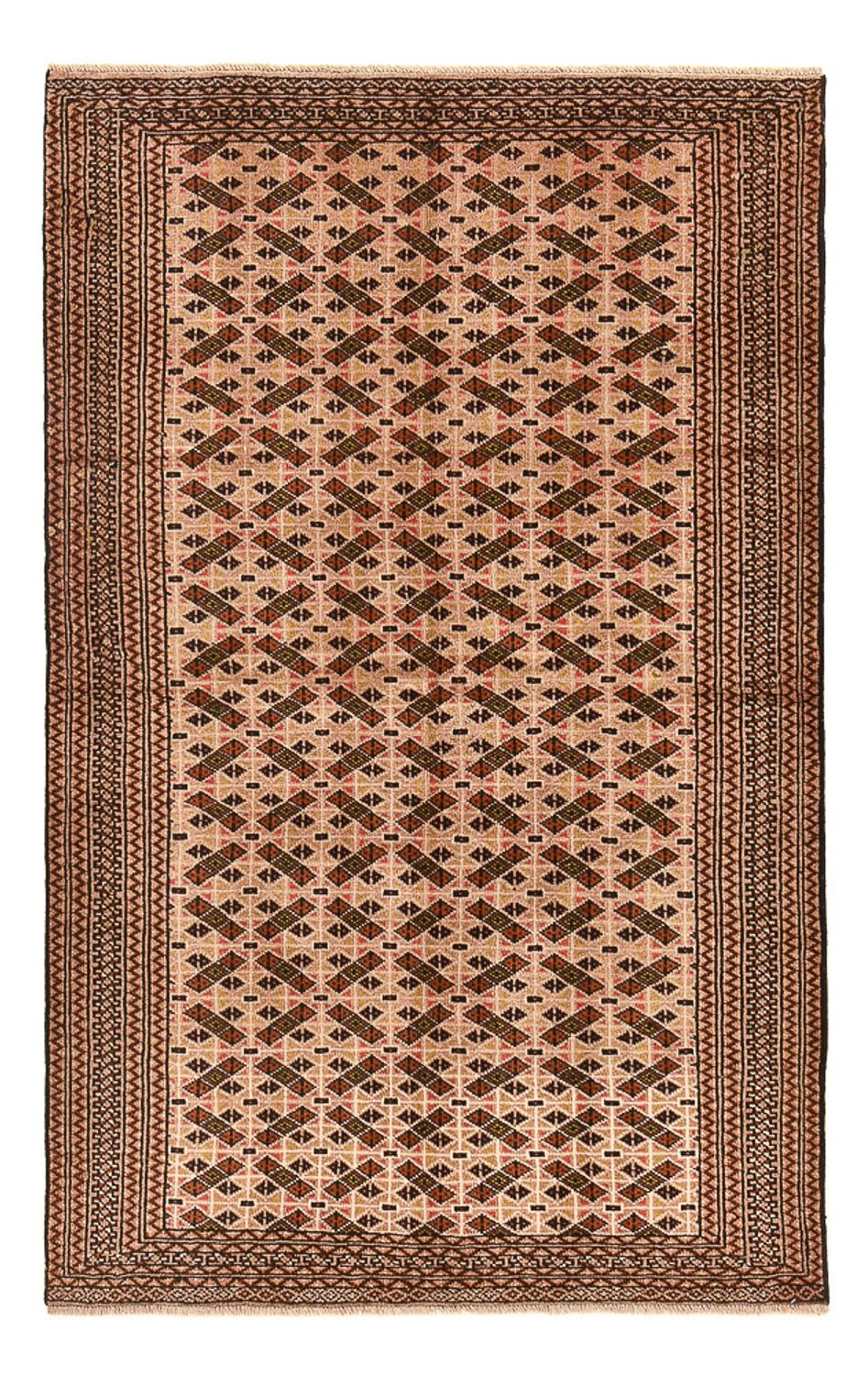 Tappeto Turkaman - 190 x 128 cm - rosso chiaro