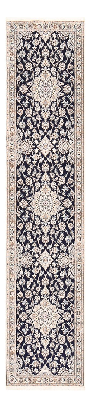 Tappeto corsia Tappeto Persero - Nain - Reale - 315 x 69 cm - blu scuro