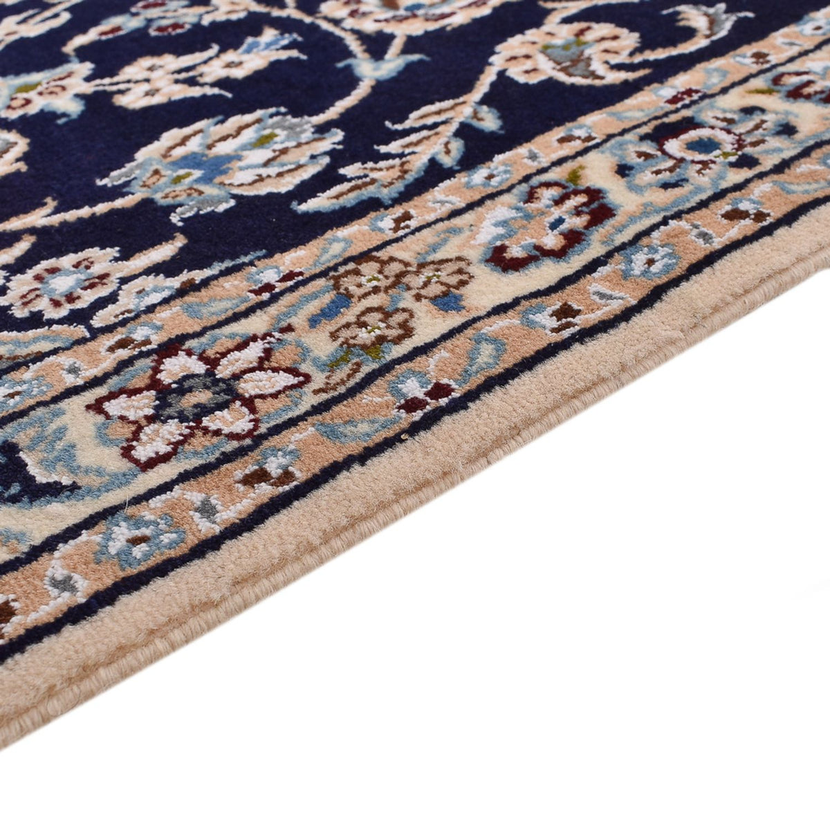 Tappeto corsia Tappeto Persero - Nain - Reale - 315 x 69 cm - blu scuro
