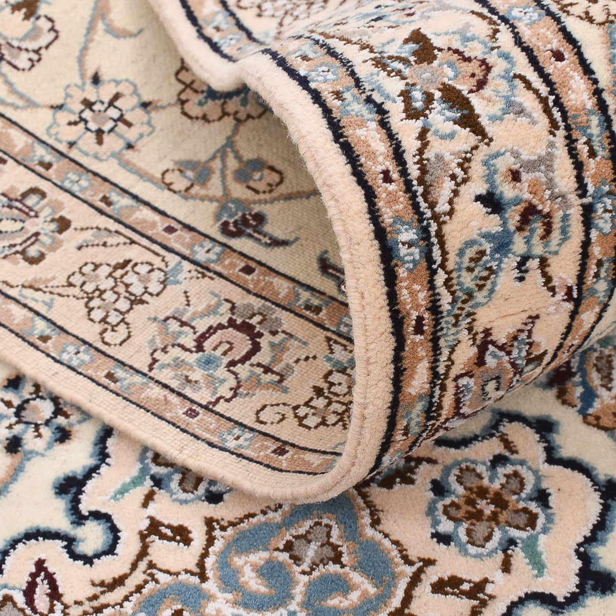 Tappeto corsia Tappeto Persero - Nain - Reale - 278 x 91 cm - crema