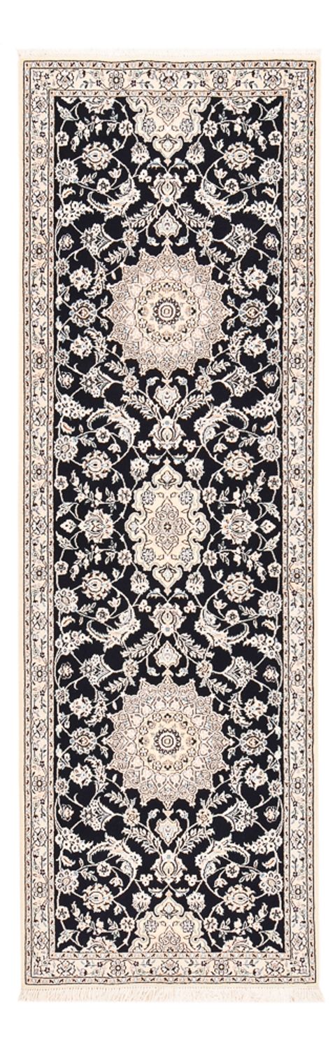 Tappeto corsia Tappeto Persero - Nain - Reale - 275 x 90 cm - blu scuro