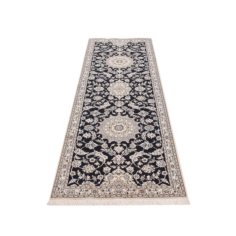 Tappeto corsia Tappeto Persero - Nain - Reale - 275 x 90 cm - blu scuro