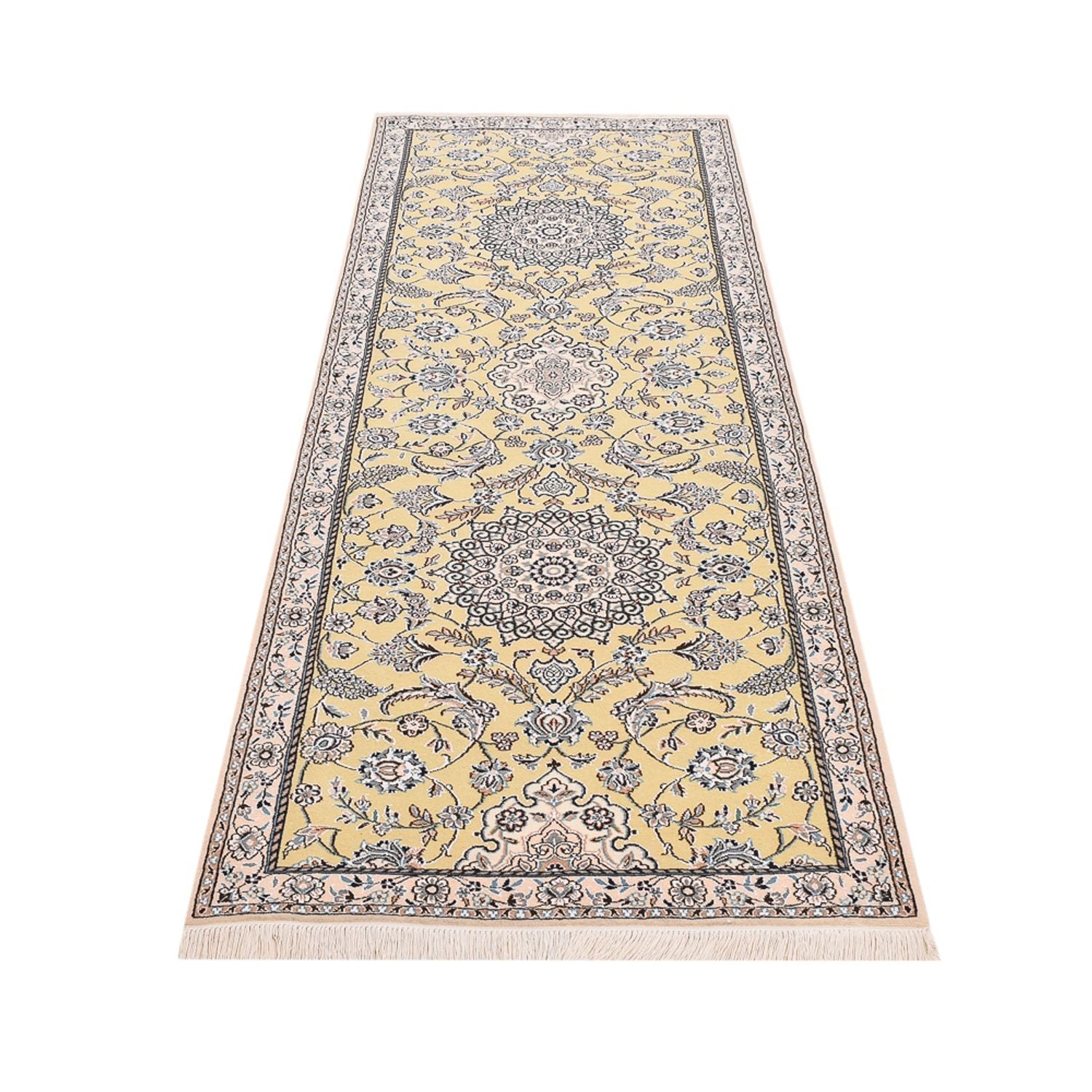 Tappeto corsia Tappeto Persero - Nain - Reale - 263 x 90 cm - beige