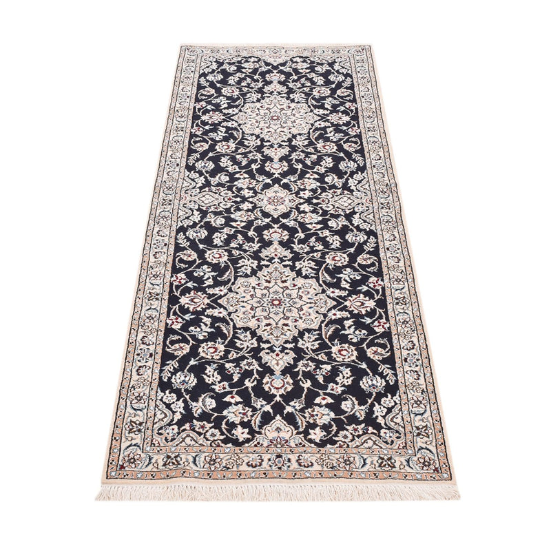 Tappeto corsia Tappeto Persero - Nain - Reale - 213 x 72 cm - blu scuro