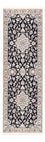 Tappeto corsia Tappeto Persero - Nain - Reale - 220 x 72 cm - blu scuro
