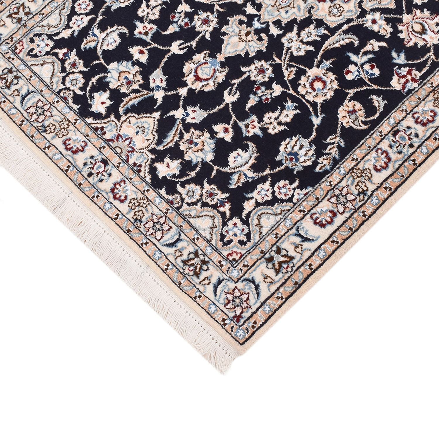 Tappeto corsia Tappeto Persero - Nain - Reale - 220 x 72 cm - blu scuro