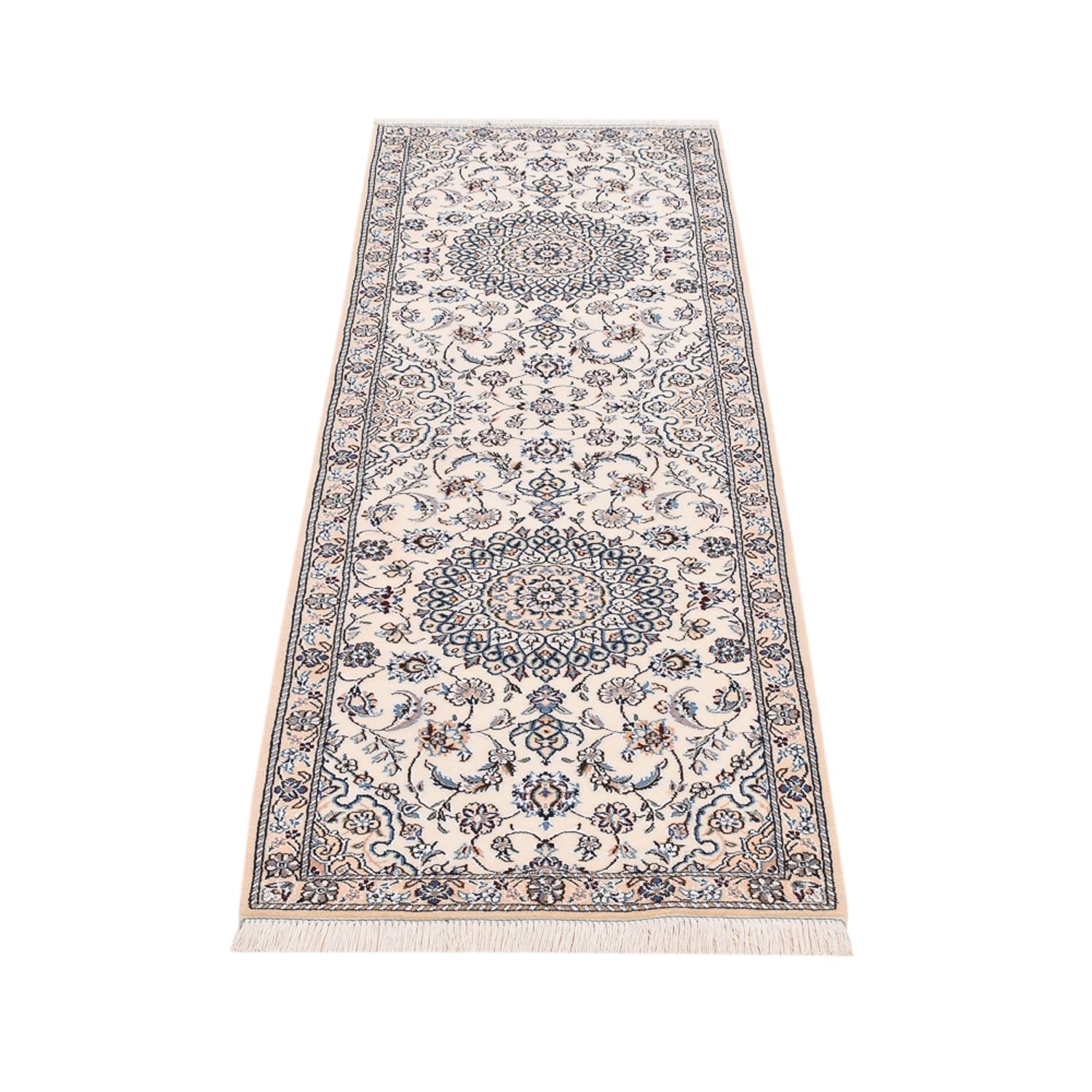 Tappeto corsia Tappeto Persero - Nain - Reale - 197 x 61 cm - crema