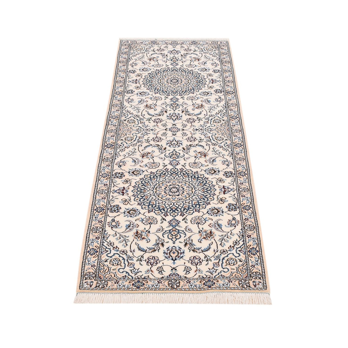 Tappeto corsia Tappeto Persero - Nain - Reale - 197 x 61 cm - crema