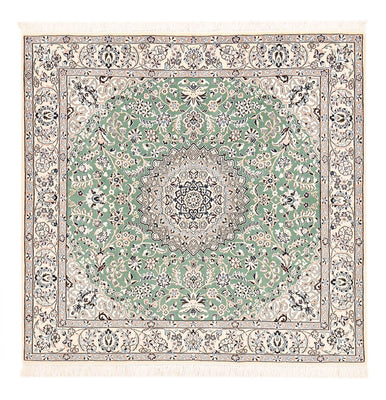 Tappeto Persero - Nain - Reale quadrato  - 152 x 149 cm - verde chiaro