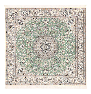 Tappeto Persero - Nain - Reale quadrato  - 152 x 149 cm - verde chiaro