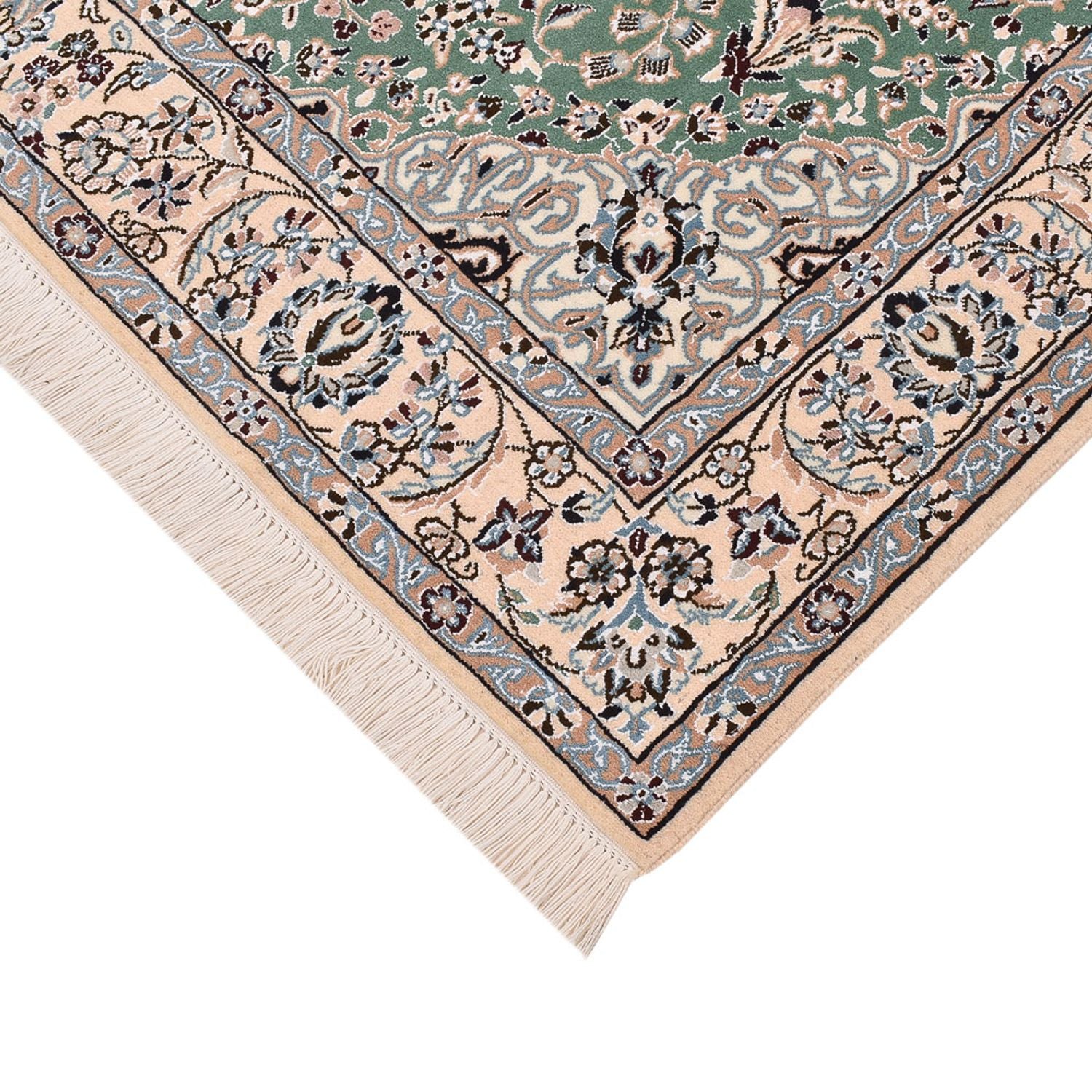 Tappeto Persero - Nain - Reale quadrato  - 152 x 149 cm - verde chiaro