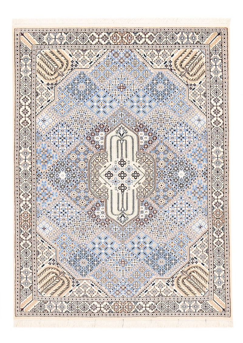 Tappeto Persero - Nain - Reale - 195 x 137 cm - blu chiaro