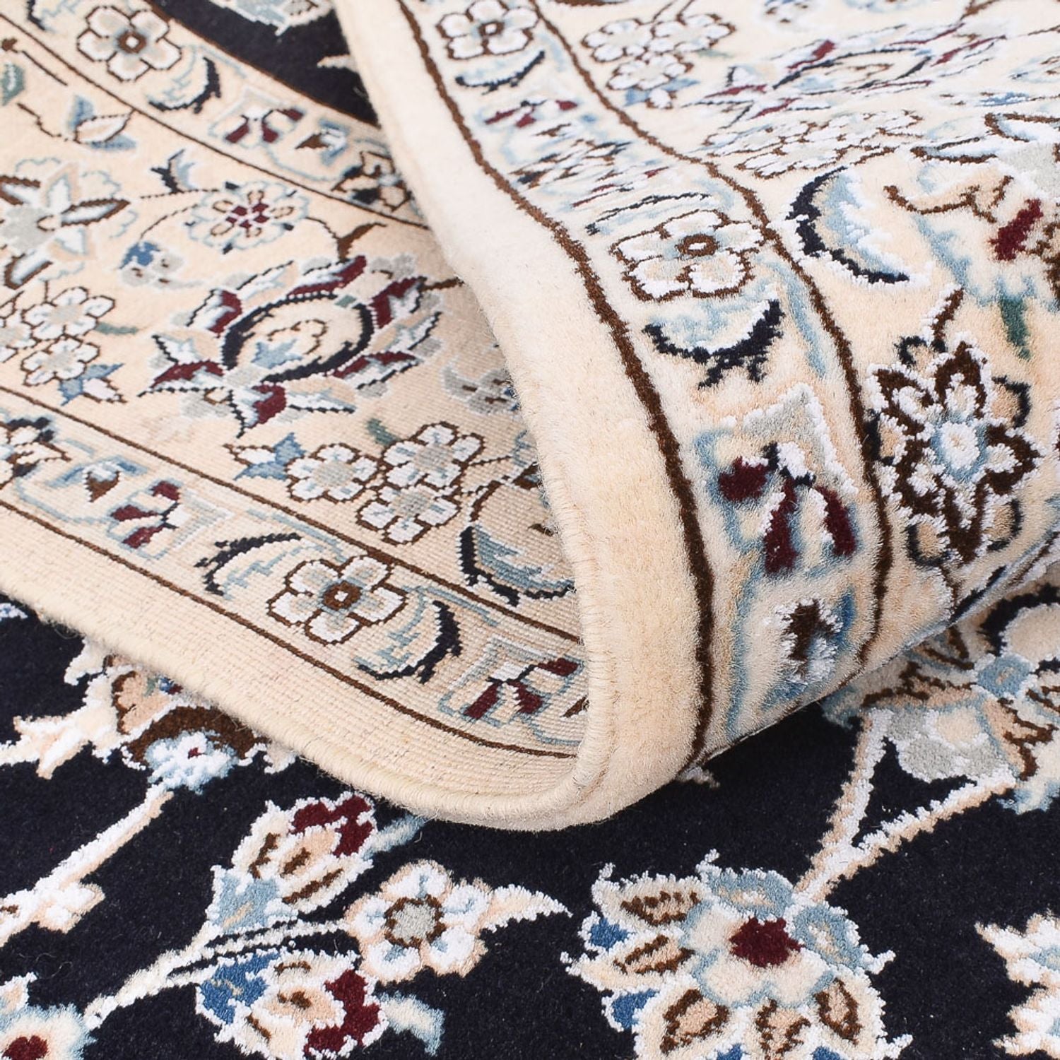 Tappeto Persero - Nain - Reale - 194 x 147 cm - blu scuro