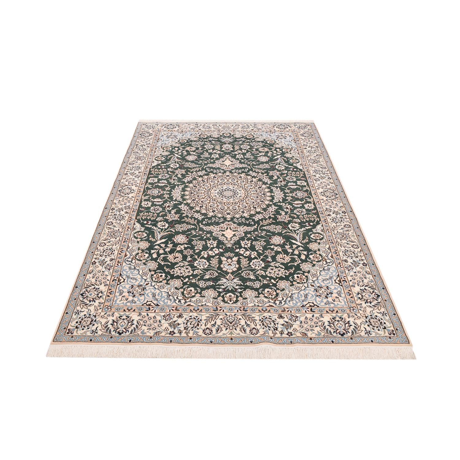 Tappeto Persero - Nain - Reale - 255 x 159 cm - verde scuro