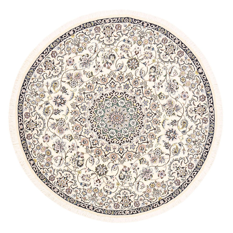 Tappeto Persero - Nain - Reale rotondo  - 152 x 152 cm - crema