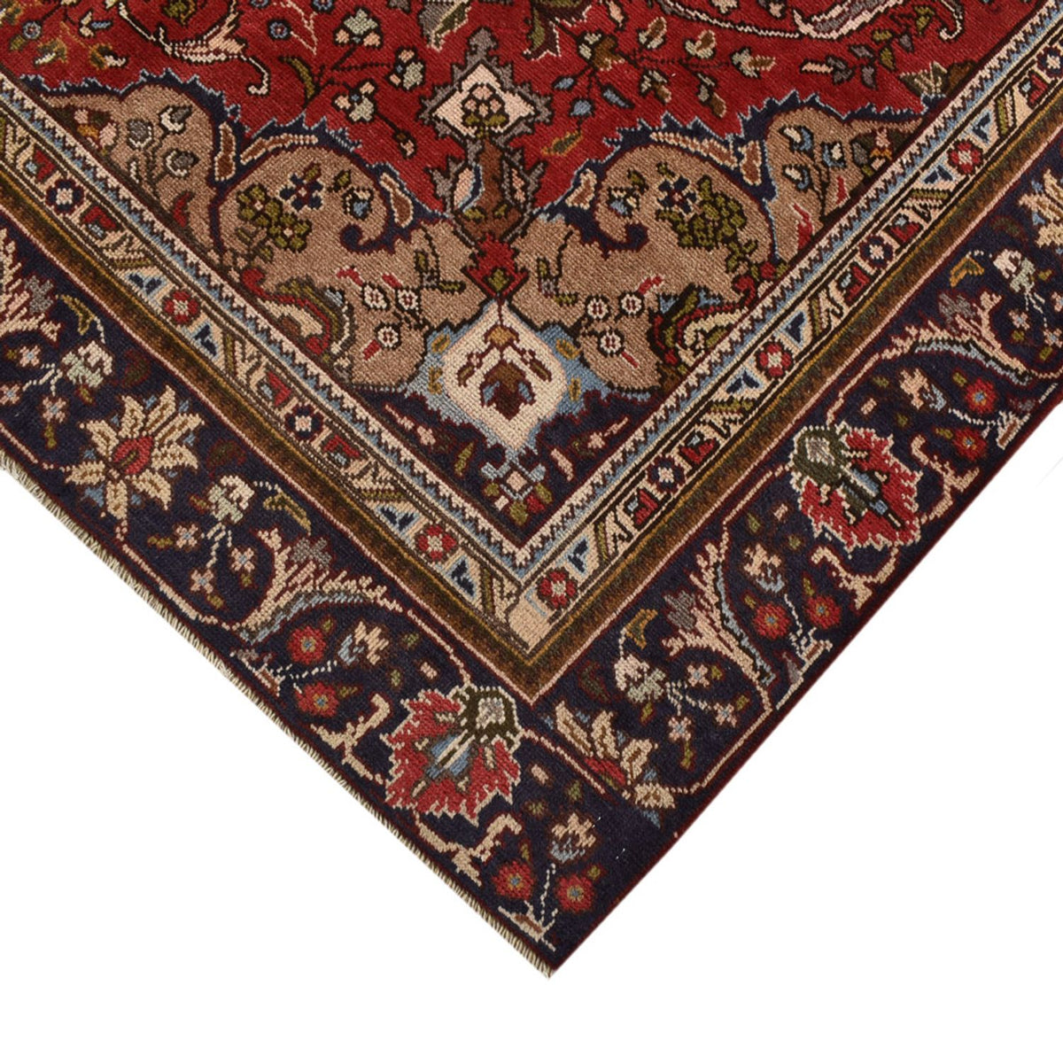 Tappeto Persero - Tabriz - 253 x 177 cm - rosso