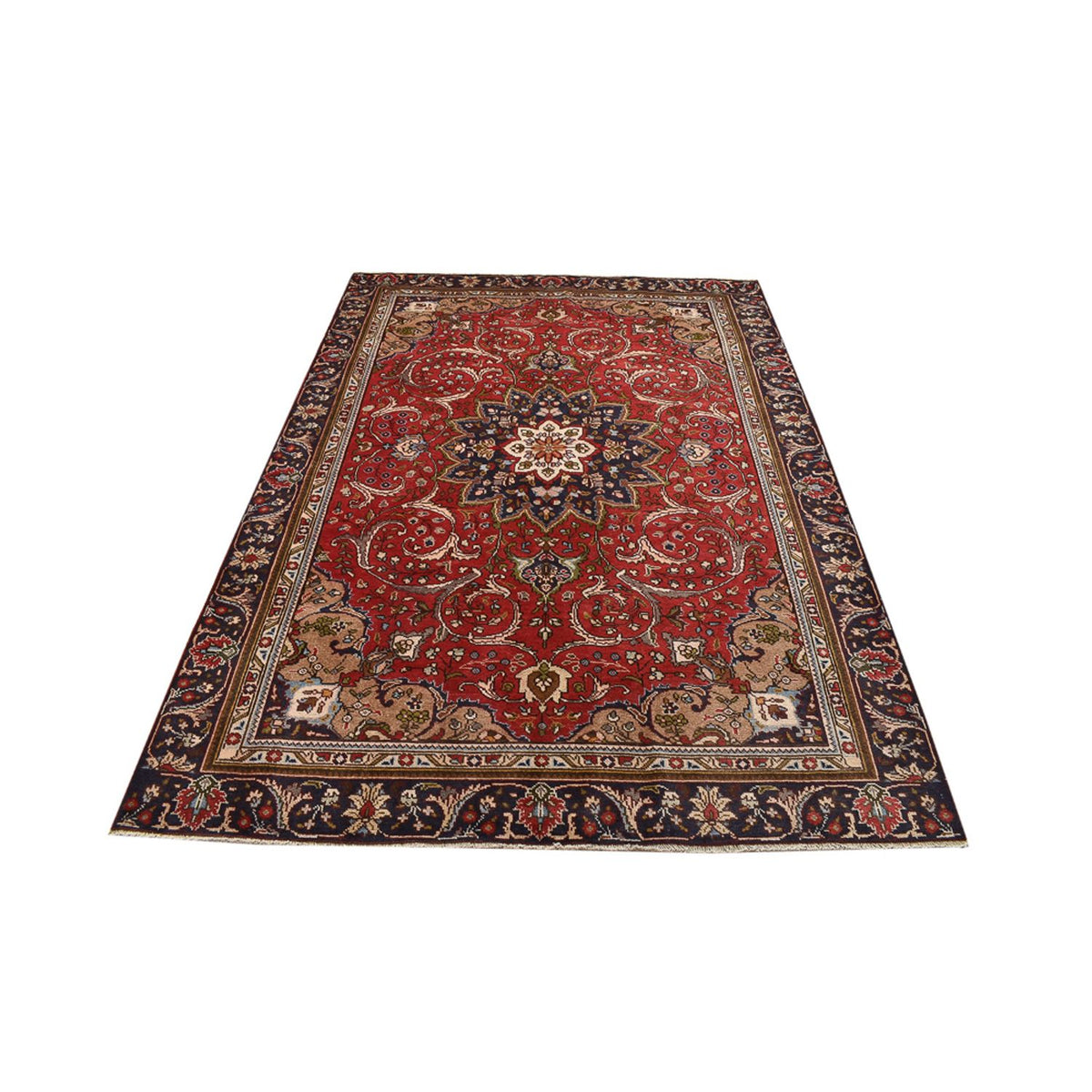 Tappeto Persero - Tabriz - 253 x 177 cm - rosso