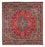 Tappeto Persero - Classico quadrato  - 319 x 296 cm - rosso