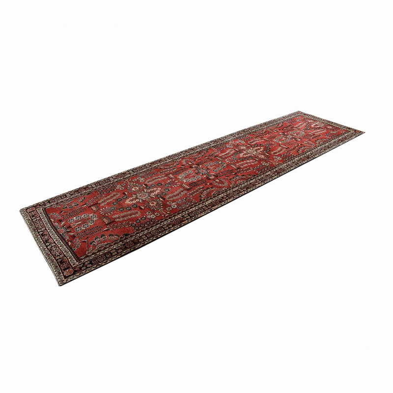 Tappeto corsia Tappeto Persero - Tabriz - 398 x 110 cm - rosso