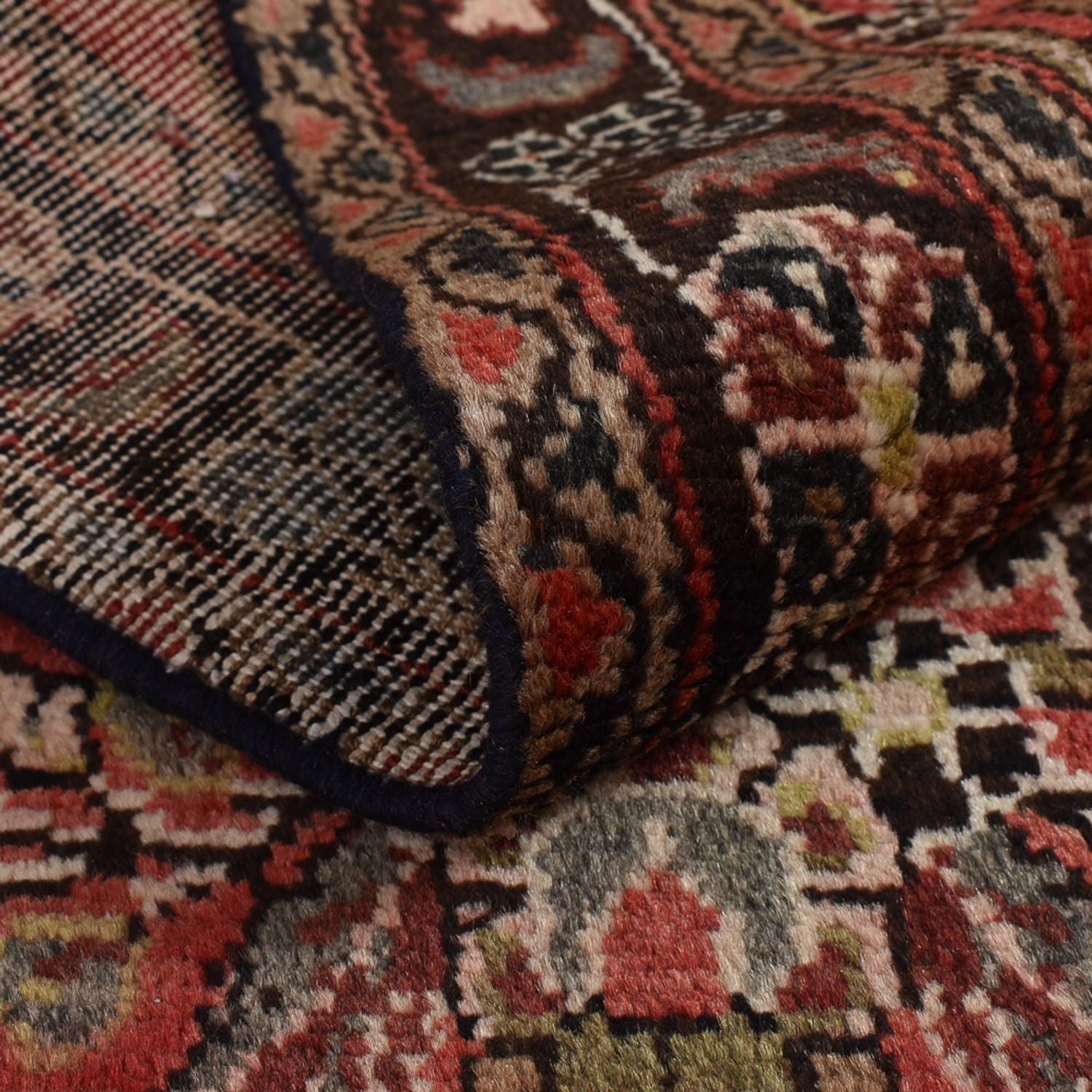Tappeto corsia Tappeto Persero - Tabriz - 433 x 95 cm - rosso