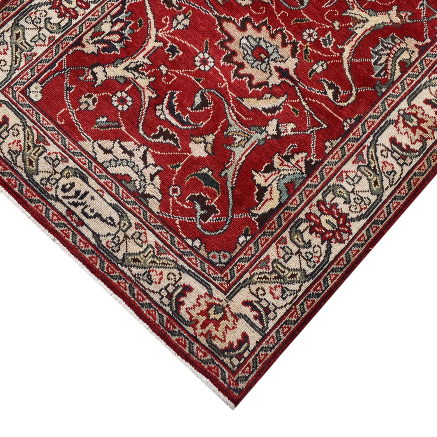 Tappeto corsia Tappeto Persero - Tabriz - 458 x 81 cm - rosso