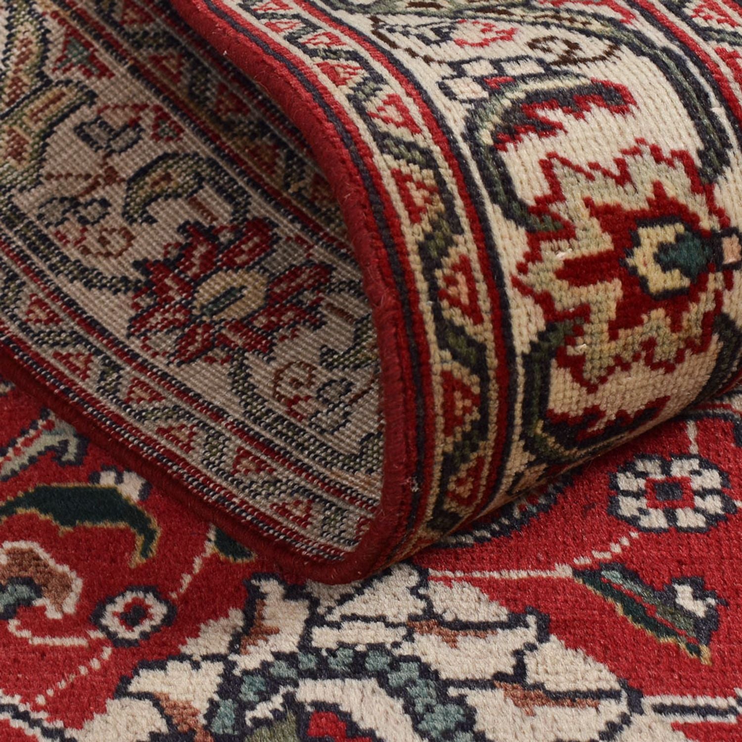 Tappeto corsia Tappeto Persero - Tabriz - 458 x 81 cm - rosso