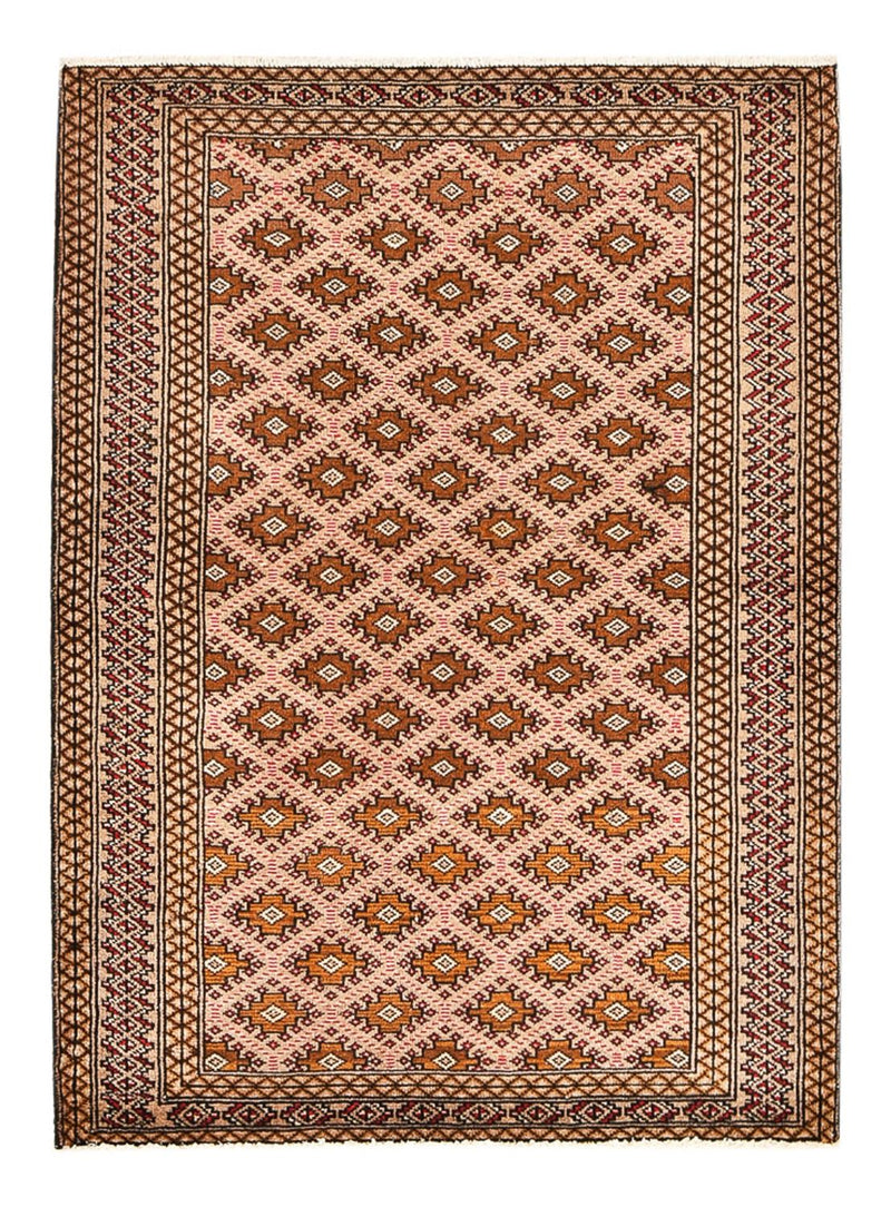 Tappeto Turkaman - 132 x 97 cm - rosso chiaro