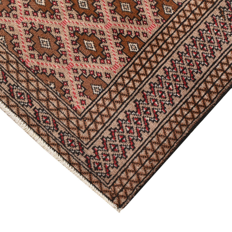 Tappeto Turkaman - 132 x 97 cm - rosso chiaro