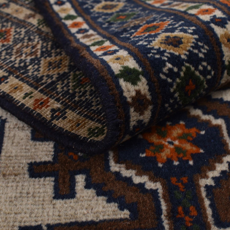 Tappeto corsia Tappeto Turkaman - 366 x 79 cm - beige scuro