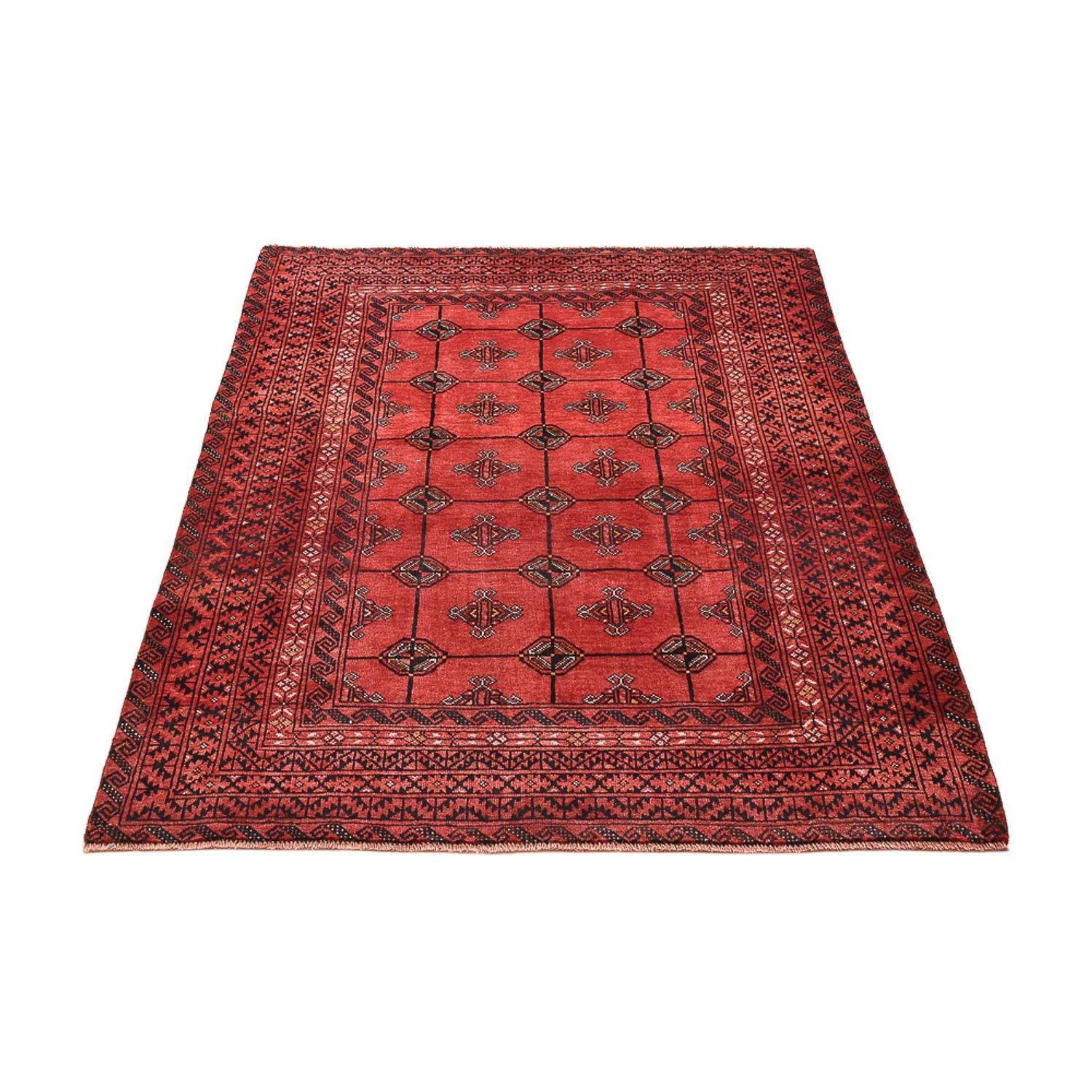 Tappeto Turkaman - 150 x 117 cm - rosso