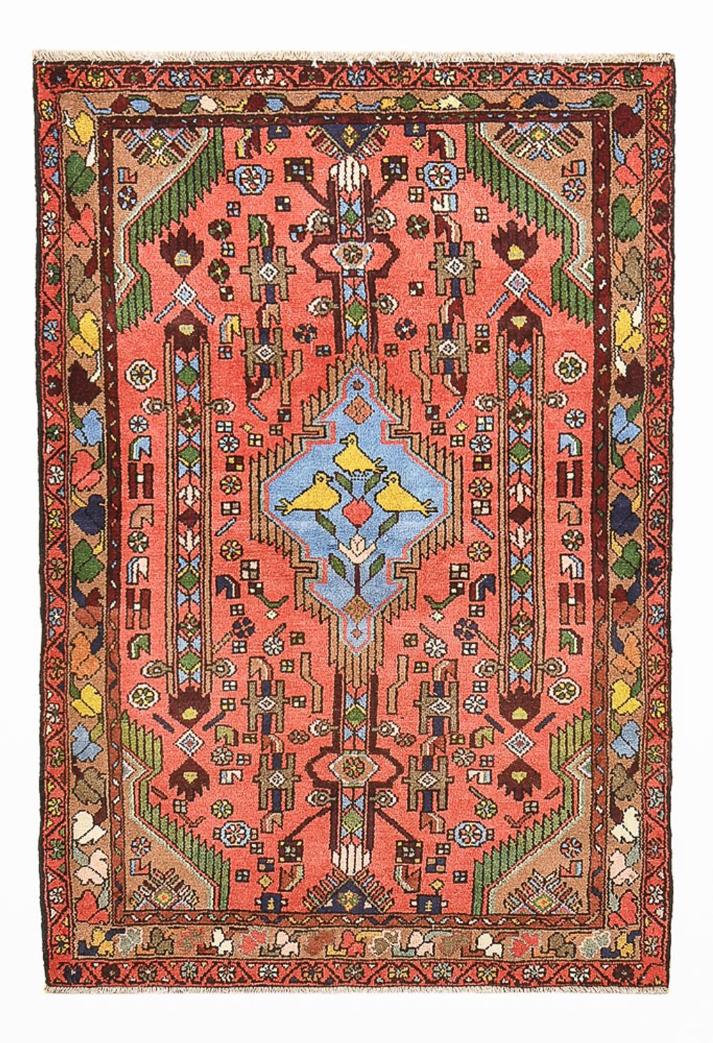 Tappeto Persero - Nomade - 155 x 104 cm - rosso chiaro