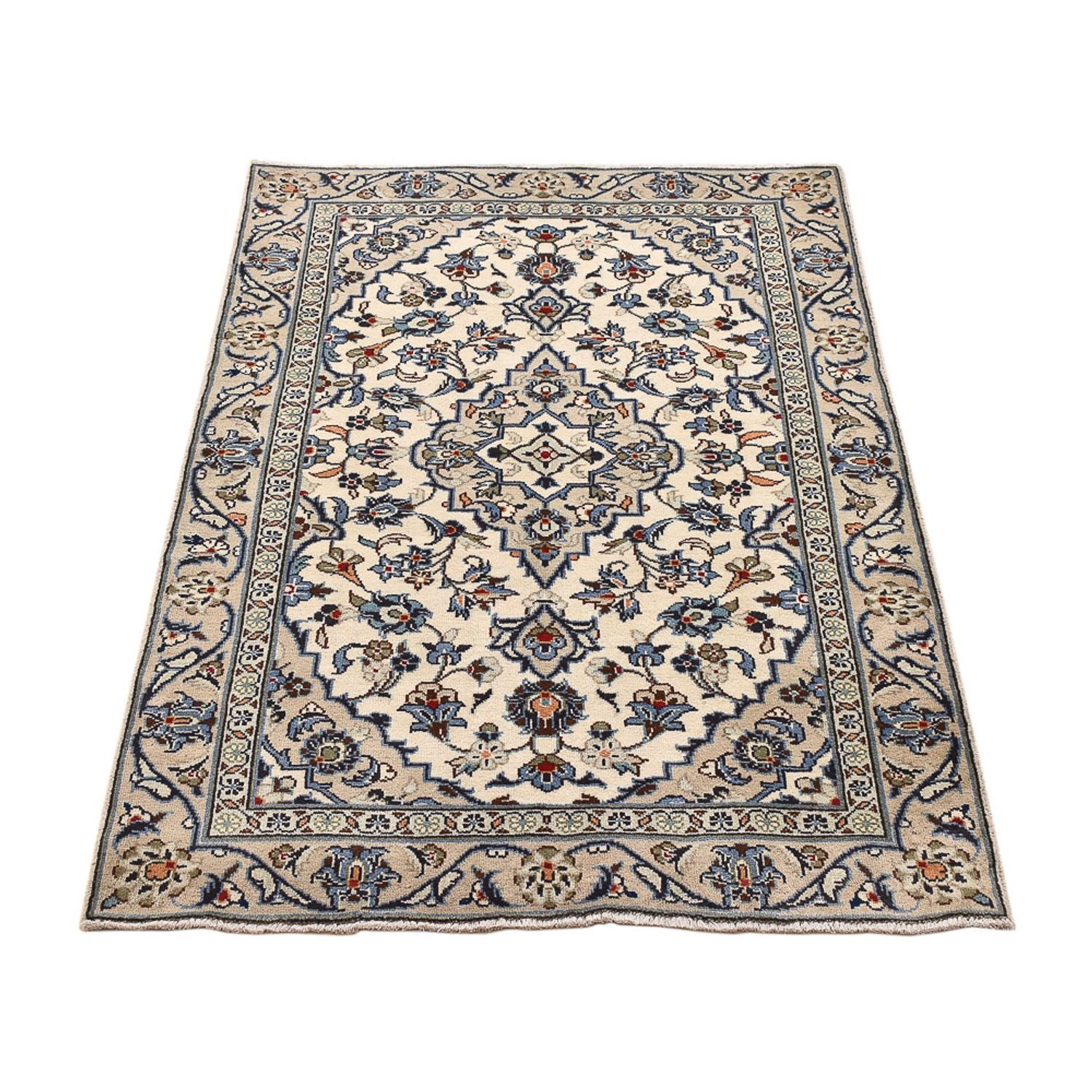 Tappeto Persero - Keshan - 140 x 92 cm - grigio chiaro