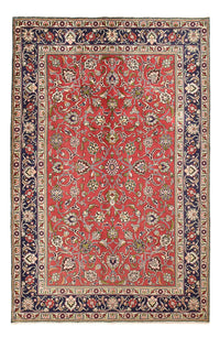 Tappeto Persero - Tabriz - 296 x 193 cm - rosso