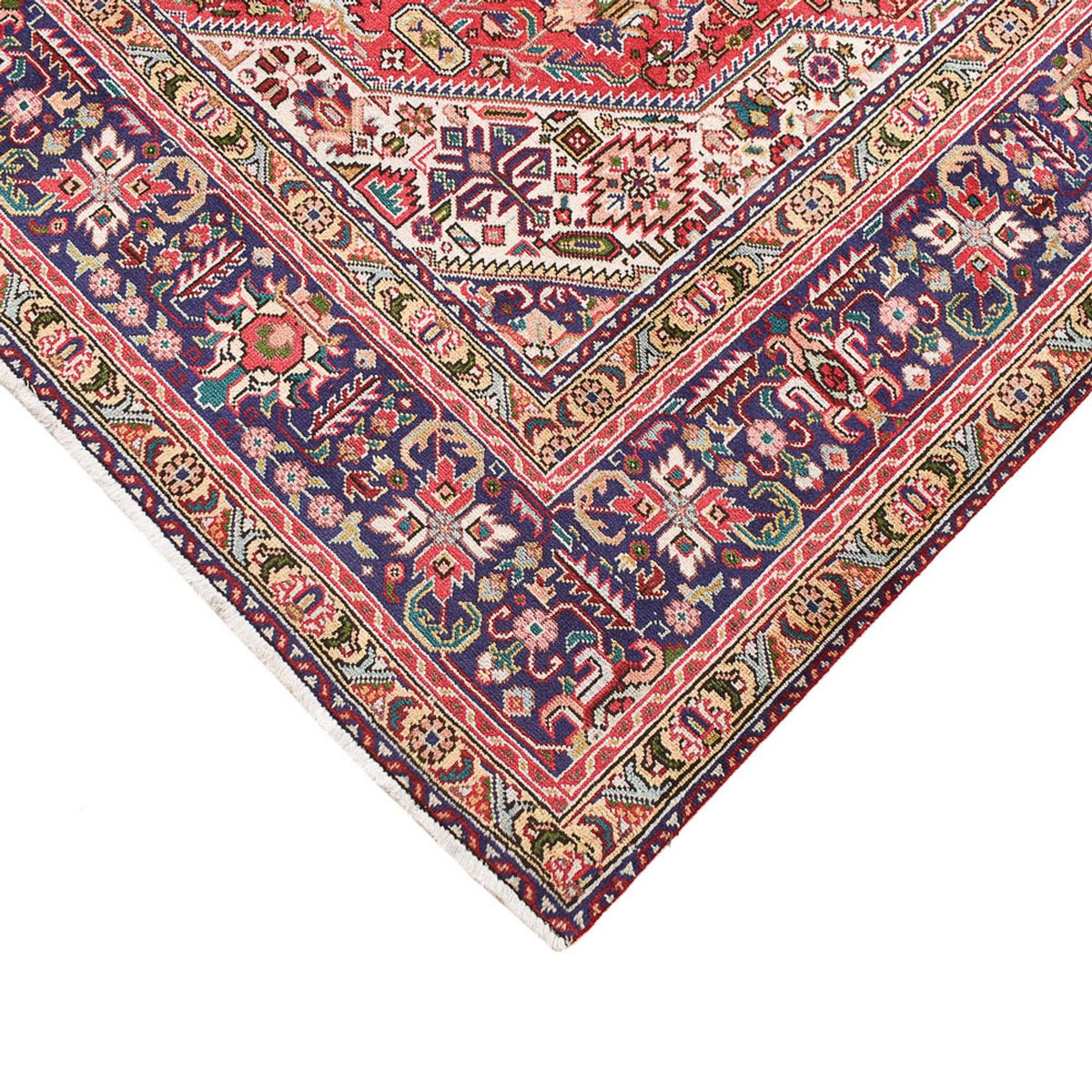 Tappeto Persero - Tabriz - 293 x 203 cm - rosso
