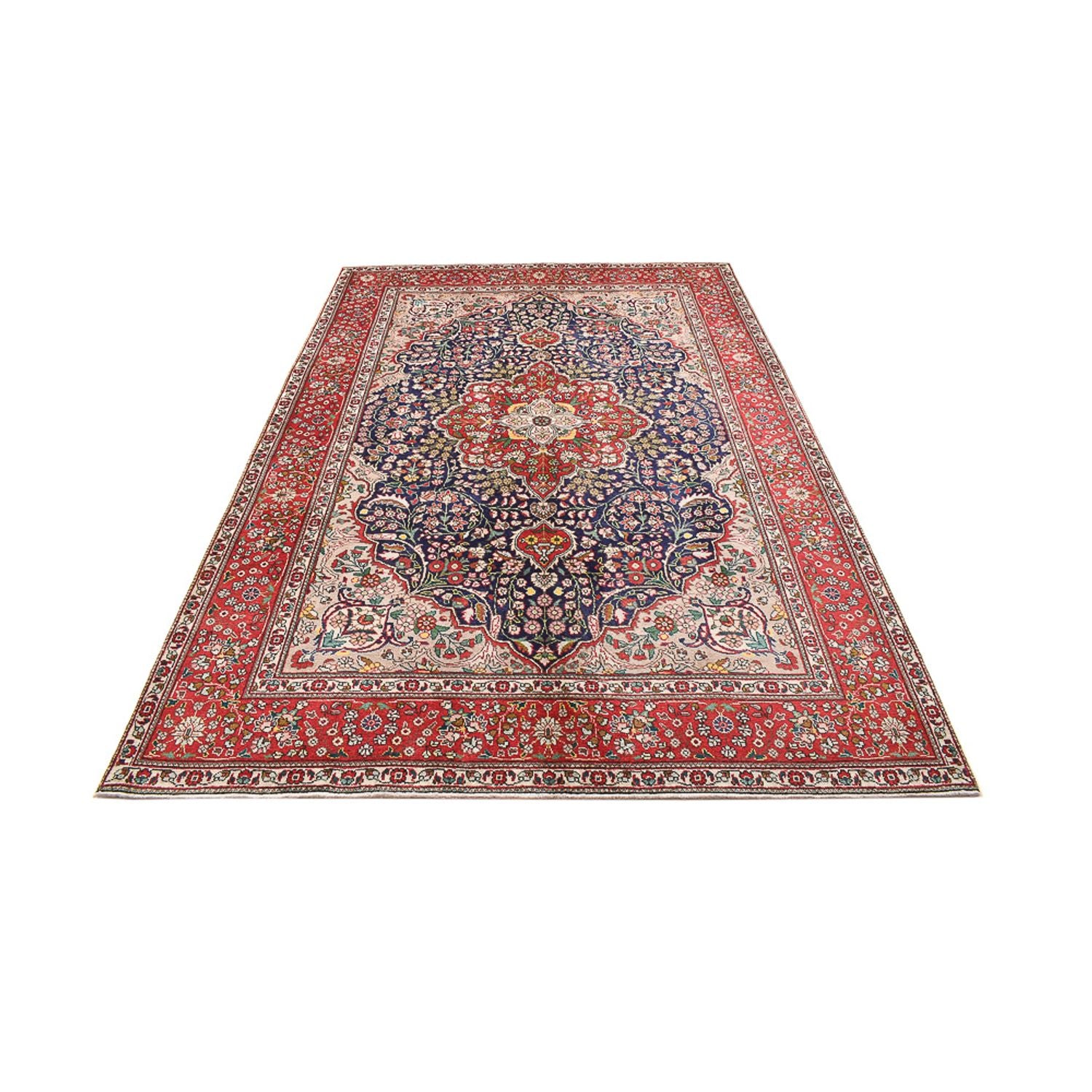 Tappeto Persero - Tabriz - 300 x 202 cm - blu scuro